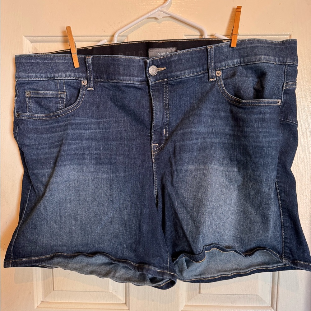 Torrid Navy Blue Denim Shorts